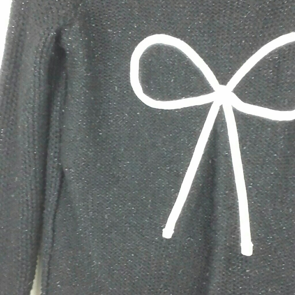 Lauren Conrad Shimmer Bow Sweater Size Small - Picture 3 of 4